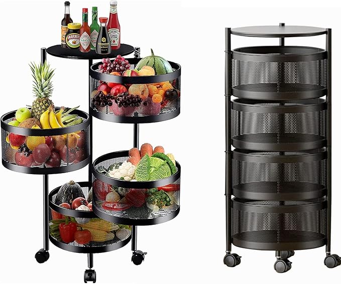 Spinning Basket Rack